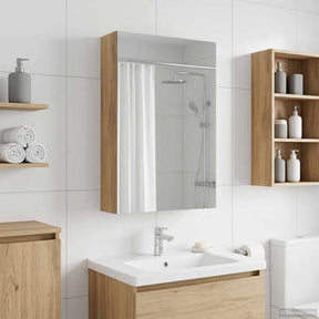 Vidaxl badkamer spiegelkast artisanaal eiken 30 x 10,5 x 50 cm
