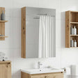 Vidaxl badkamer spiegelkast artisanaal eiken 40 x 10,5 x 60,5 cm