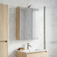 Vidaxl badkamer spiegelkast sonoma eiken 50 x 14,5 x 70 cm