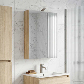 Vidaxl badkamer spiegelkast sonoma eiken 50 x 14,5 x 70 cm