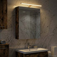 Vidaxl badkamer spiegelkast gerookt eiken 50 x 14,5 x 70 cm