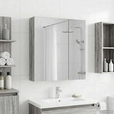 Vidaxl badkamer spiegelkast grijs sonoma 60 x 14,5 x 70 cm