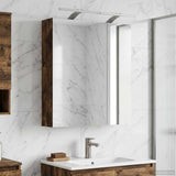 Vidaxl badkamer spiegelkast gerookt eiken 60 x 14,5 x 70 cm