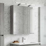 Vidaxl badkamer spiegelkast grijs sonoma 60 x 14,5 x 70 cm