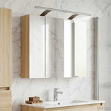 Vidaxl badkamer spiegelkast sonoma eiken 60 x 14,5 x 50 cm