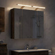 Vidaxl badkamer spiegelkast gerookt eiken 60 x 14,5 x 50 cm