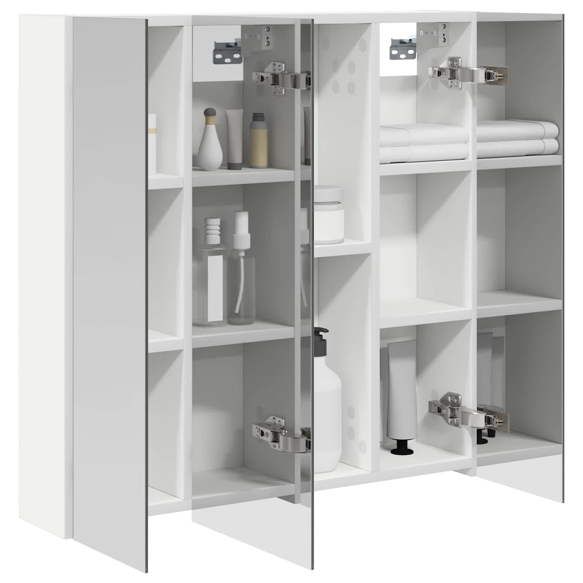 Vidaxl badkamer spiegelkast wit 70 x 14,5 x 70 cm bewerkt hout