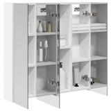 Vidaxl badkamer spiegelkast wit 70 x 14,5 x 70 cm bewerkt hout