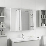 Vidaxl badkamer spiegelkast wit 100 x 14,5 x 70 cm bewerkt hout