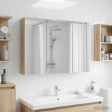 Vidaxl badkamer spiegelkast sonoma eiken 100 x 14,5 x 70 cm