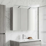 Vidaxl badkamer spiegelkast grijs sonoma 100 x 14,5 x 70 cm