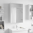 Vidaxl badkamer spiegelkast wit 43 x 16 x 62.5 cm bewerkt hout