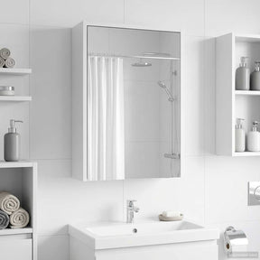 Vidaxl badkamer spiegelkast wit 43 x 16 x 62.5 cm bewerkt hout