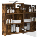 Vidaxl badkamer spiegelkast gerookt eiken 43 x 16 x 62.5 cm