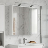 Vidaxl badkamer spiegelkast wit 63,5 x 16 x 62,5 cm bewerkt hout