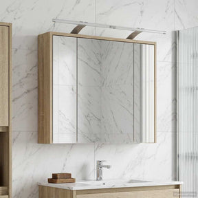Vidaxl badkamer spiegelkast sonoma eiken 73,5 x 16 x 62,5 cm