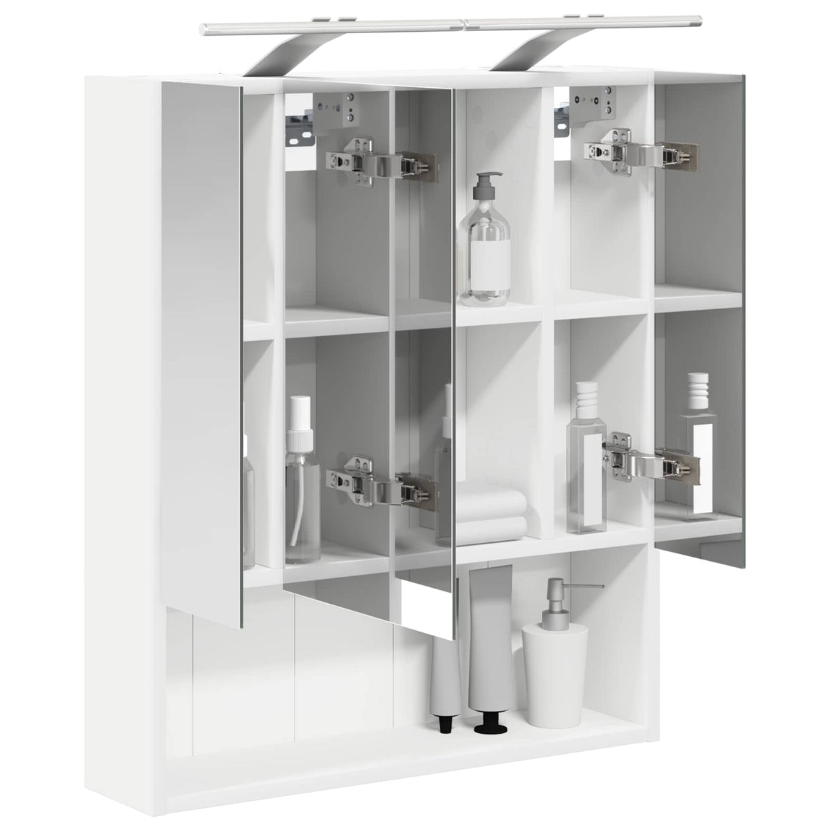 Vidaxl badkamer spiegelkast wit 60 x 14.5 x 70 cm bewerkt hout