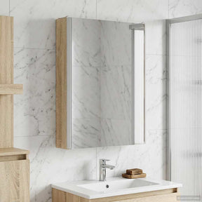 Vidaxl badkamer spiegelkast sonoma eiken 43 x 11,5 x 60,5 cm