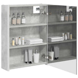 Vidaxl badkamer spiegelkast beton grijs 53 x 15,5 x 70 cm bewerkt hout