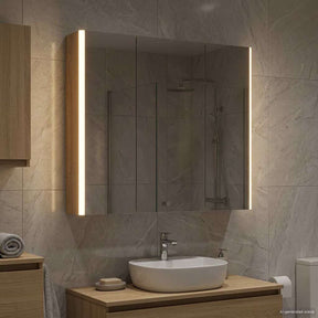 Vidaxl badkamer spiegelkast sonoma eiken 73,5 x 15,5 x 70 cm