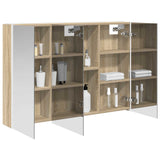 Vidaxl badkamer spiegelkast sonoma eiken 103,5 x 15,5 x 70 cm