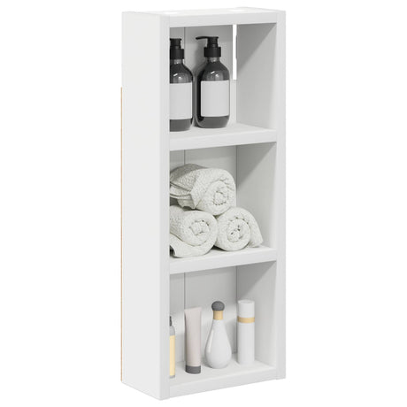 Vidaxl badkamer wandkast wit 20 x 10 x 50 cm geconstrueerd hout