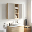 Vidaxl badkamer wandkast sonoma eiken 20 x 16 x 62,5 cm
