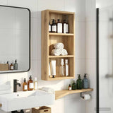 Vidaxl badkamer wandkast artisanaal eiken 30 x 10 x 60,5 cm