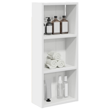 Vidaxl badkamer wandkast wit 30 x 14 x 70 cm geconstrueerd hout