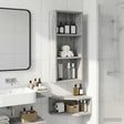 Vidaxl badkamer wandkast grijze sonoma 30 x 14 x 70 cm
