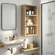 Vidaxl badkamer wandkast sonoma eiken 30 x 16 x 62,5 cm
