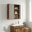 Vidaxl badkamer wandkast oudhout 30 x 16 x 62,5 cm geconstrueerd hout