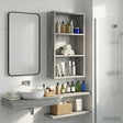 Vidaxl badkamer wandkast grijze sonoma 40 x 14 x 70 cm