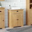 Vidaxl badkamer kast bodo honingbruin 70 x 35 x 80 cm bewerkt hout