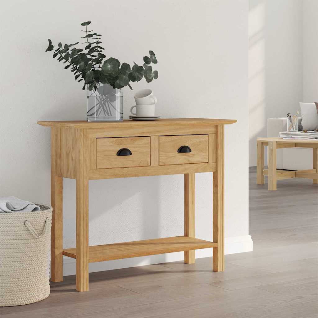 Vidaxl wandtafel bodo honingbruin 91 x 34.7 x 74 cm bewerkt hout