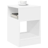 Vidaxl bijzettafel 2 st wit 30,5 x 30 x 45 cm bewerkt hout