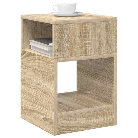 Vidaxl bijzettafel sonoma eiken 30,5 x 30 x 45 cm bewerkt hout