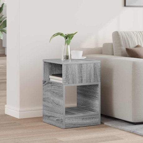 Vidaxl bijzettafel grijs sonoma 30,5 x 30 x 45 cm bewerkt hout
