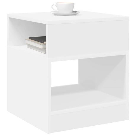 Vidaxl bijzettafel wit 40,5 x 40 x 45 cm bewerkt hout