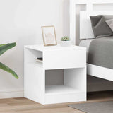 Vidaxl bijzettafel 2 st wit 40,5 x 40 x 45 cm bewerkt hout