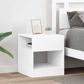 Vidaxl bijzettafel 2 st wit 40,5 x 40 x 45 cm bewerkt hout