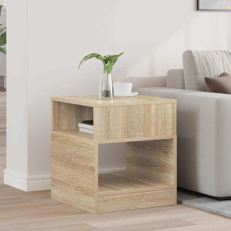Vidaxl bijzettafel sonoma eiken 40,5 x 40 x 45 cm bewerkt hout