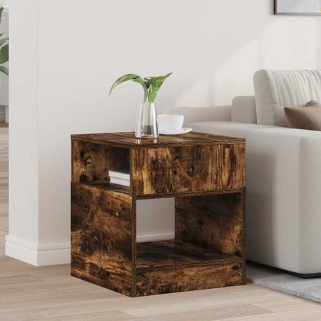 Vidaxl bijzettafel gerookt eiken 40,5 x 40 x 45 cm bewerkt hout
