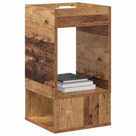 Vidaxl bijzettafel 2 st oudhout 30 x 30 x 56 cm bewerkt hout