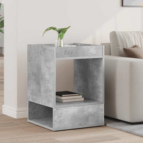 Vidaxl bijzettafel beton grijs 40 x 40 x 56 cm bewerkt hout