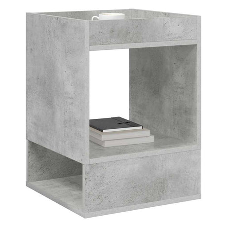 Vidaxl bijzettafel beton grijs 40 x 40 x 56 cm bewerkt hout