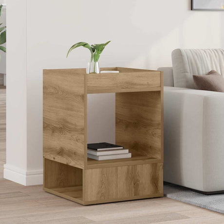 Vidaxl bijzettafel artisan eiken 40 x 40 x 56 cm bewerkt hout