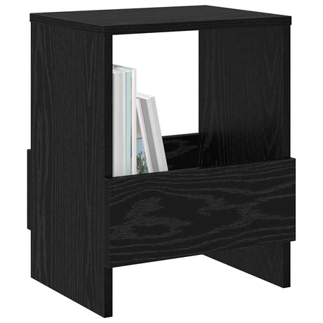 Vidaxl tijdschrift rek zwart eiken 35 x 30 x 45 cm