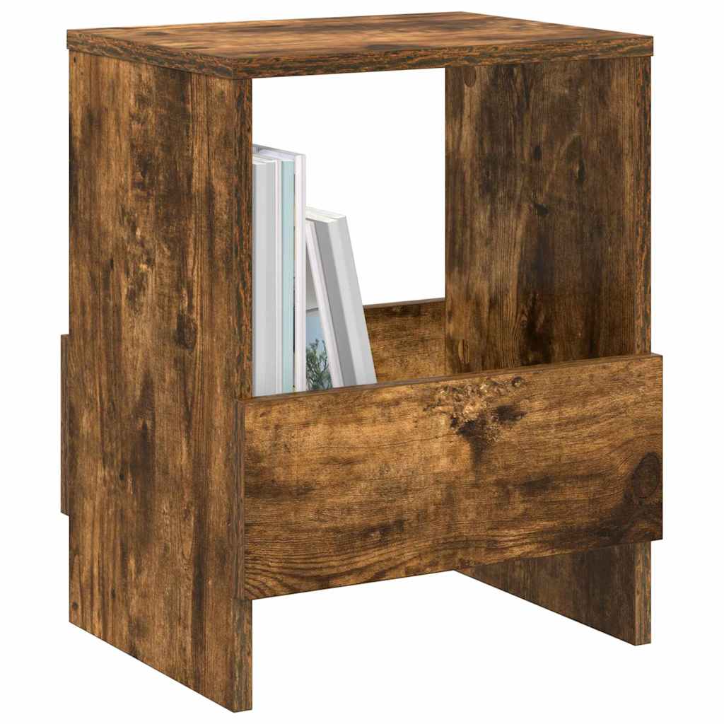 Vidaxl tijdschrift rek 2 st gerookt eiken 35 x 30 x 45 cm