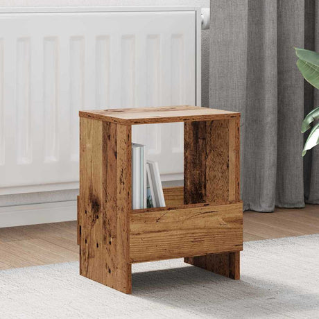 Vidaxl tijdschrift rek 2 st oudhout 35 x 30 x 45 cm